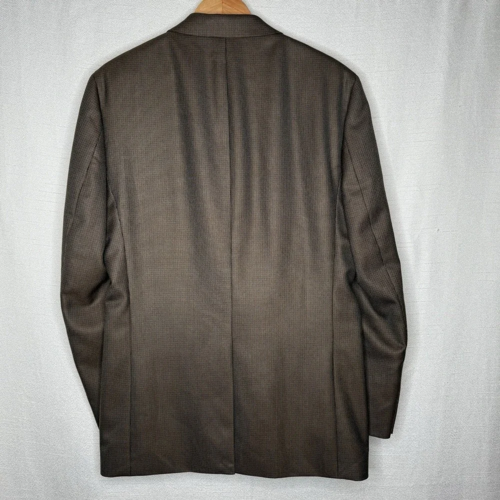 Lauren Ralph‎ Lauren Sport Coat 40L Brown Check Blazer Jacket Classic Casual